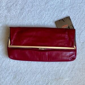 HOBO Dahlia Clutch Wallet in Red Wine - NEW NWT